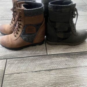 Sorel Women's Brown and Black Boots
